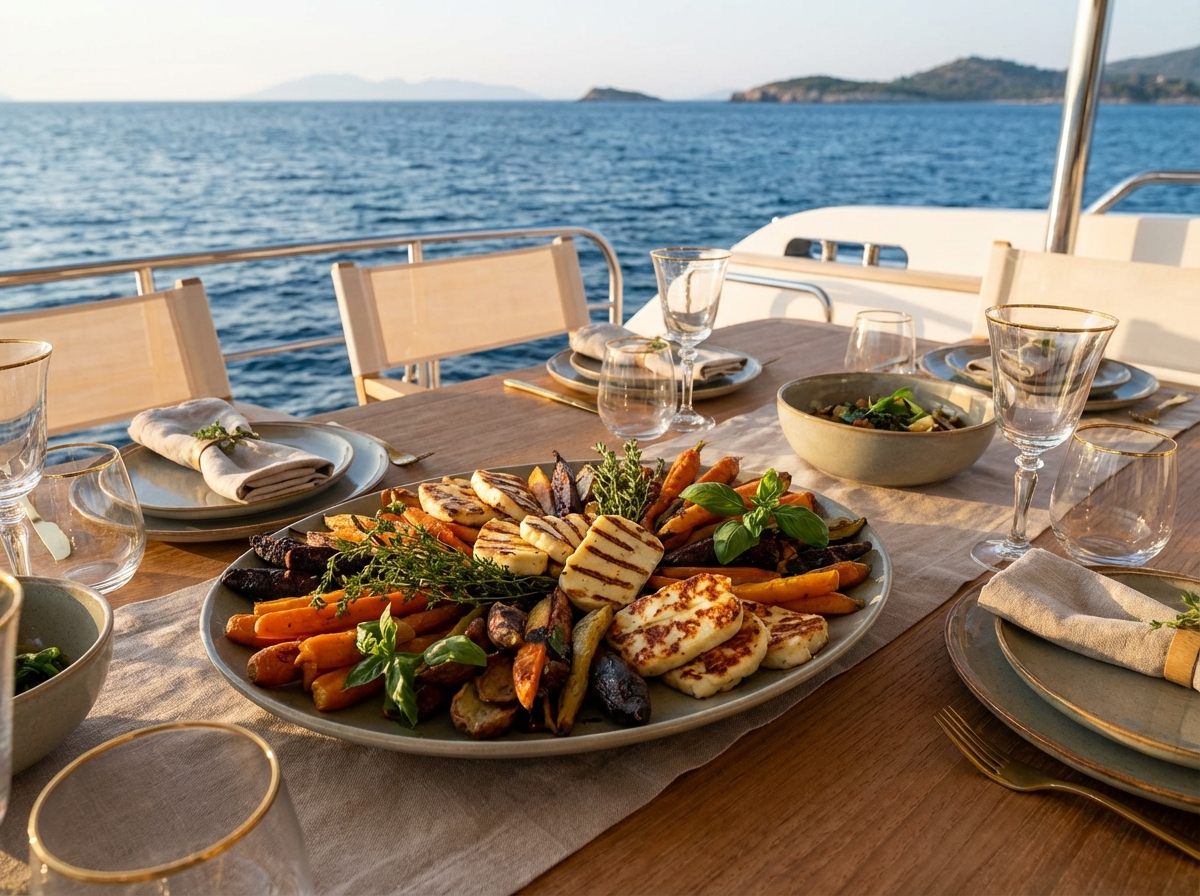 Plant Spirit Voyage — grilled garden platter at golden hour